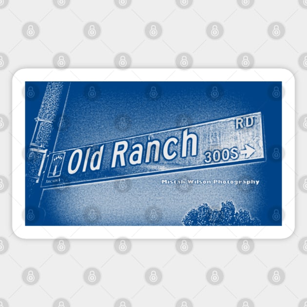 Old Ranch Road, Arcadia, CA by MWP Sticker by MistahWilson